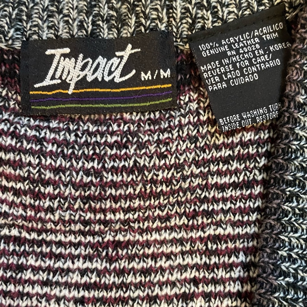 Vintage Impact long sweater vest with leather accents - Picture 5 of 7